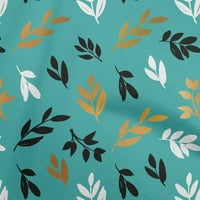 Jednobojni pamučni poplin prašnjava tirkizno zelena Tkanina s cvjetnim printom tkanina za šivanje širine dvorišta