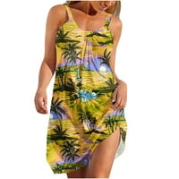 Ženska ljetna haljina za plažu s printom, ljetna haljina za sunce, ženske ljetne Ležerne haljine