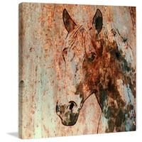 MARMONT HILL Rustikalni konj 1 Irena Orlov Slikanje tiska na omotanom platnu
