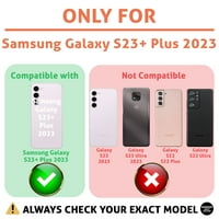 TalkingCase Slim Telefon kompatibilan za Samsung Galaxy S23+ Plus, Spooky Icon Clear Print, Light, Fleksibilan,