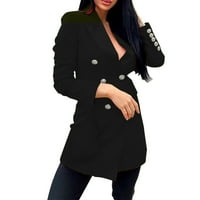 Ženski radni uredski Blazer, Modni casual odijelo s dugim rukavima, mala jakna, crni, modni, modni, modni, modni,