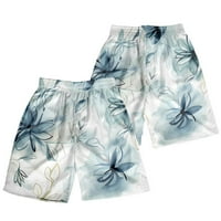 muške ljetne modne Ležerne hlače za plažu u havajskom stilu s cvjetnim printom kratke hlače