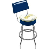 Zaštitni znak NCAA Sveučilište u Toledu 40 podstavljeno okretna bar stolica s leđima, Chrome