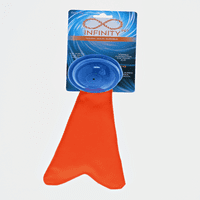 Beskonačnost Pet Visokokvalitetna TPR Spiral Ball Chew igračka s balističkim repom, plava