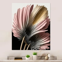 DesignArt Pink Gerbera Hiperrealistično cvijeće II platno zidna umjetnost