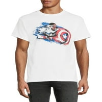Marvel's Falcon i zimski vojnik muški i grafička majica s kratkim rukavima velikih muških muški