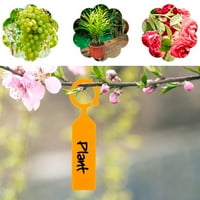 Debele plastične oznake za drveće, naljepnice za vješanje vrtnih biljaka za višekratnu upotrebu s rupom za kuku,