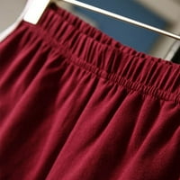 Saient ženske seksi ljetne kratke hlače dama joga sportski trčanje mršave vruće hlače, 1-paket, vino crvena