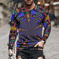 Kakina s plus size muške košulje zazor muških unise dnevna majica 3d gradijentna gradijentna boja vrtoglavi grafički