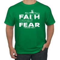 Divlji Bobbi, vjera iznad straha, Psalam 118: bijeli inspirativni kršćanin, Muške majice s grafičkim printom,