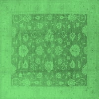 Tradicionalne prostirke za sobe u pravokutnom orijentalnom stilu u smaragdno zelenoj boji, 6 '9'