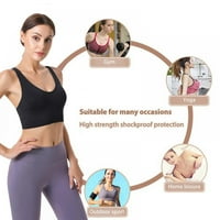 Ženski sportski grudnjak s križnim leđima osnovno push-up donje rublje za fitness i jogu bez žice