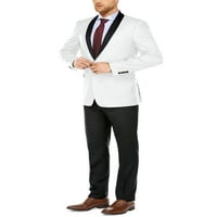 Muško odijelo Slim Fit s jednim gumbom tut od satena tuxedo odijelo za mladoženje za vjenčanje maturalno zabavu