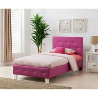 Kelsey Twin krevet, električna ružičasta