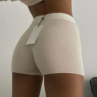 Ženske kratke hlače za jogu u A-listi, mekane jednobojne rastezljive kratke hlače za navijačice, kratke hlače