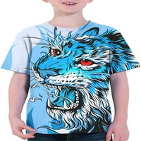 Dječje majice za dječake i djevojčice s printom od 3 inča cool dizajn šarene majice za tinejdžere i djecu od 4