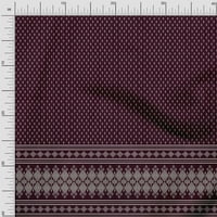 Soimoi Rayon Crepe tkanina Geometrijska tkanina za ispis ploče po dvorištu široka
