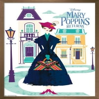 Diznejeva Marija Poppins se vraća-Marijin ilustrirani plakat na zidu, 14.725 22.375