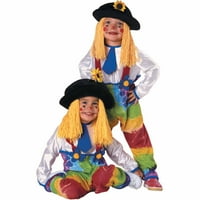 Šarena klaunska pređa - Dječji kostim za Noć vještica za malu djecu
