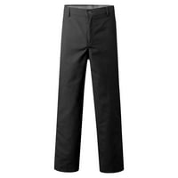 Xinqinghao Lounge hlače muške dnevne ležerne čvrste hlače pune dužine tanki džepni patper fly hlača hlače teretne