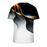 XYSAQA 3D digitalne majice za muškarce casual cool smiješne grafičke kratke hlače rukave majice ljetna sportska