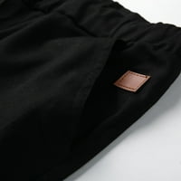 Frehsky teretne hlače za muškarce muške hlače muške alat za čvrste boje multi-džep casual hlače gamaša hlače crne