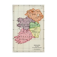 Zaštitni znak likovne umjetnosti Karta Irske prije 1610., ulje na platnu