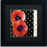 Zaštitni znak likovna umjetnost Scarlet Poppies II Canvas Art by Color Bakery, Black Matte, Crni okvir