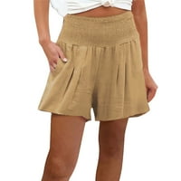 Kratke hlače za žene povremene ljetne elastične elastične struke udobni detalji plaža