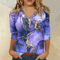Stabilna duljina rukava Ženski vrhovi Ljetni rukavi Košulje za žene Slatke tiskane grafičke majice ležerne plus