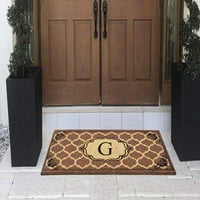 Prvi dojam tepih za ulazna vrata s monogramom Gail Augie