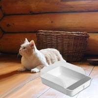 Leglo za mačke BBC Poluzatvoreno čisto mače prikladan način punjenja mačjeg legla za kućne ljubimce bijela