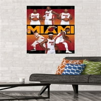 Miami Heat - plakat za zid tima, 22.375 34
