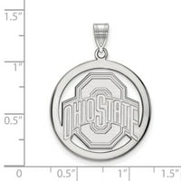 Privjesak od bijelog sterling srebra Sveučilišta Ohio State 96