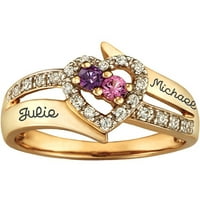 Zadržati Personalizirani obiteljski nakit Očaravajući prsten obećanje dostupan u sterlingu srebra, zlata i bijelog