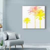 Zaštitni znak likovna umjetnost 'Sunny Palm I' platno umjetnost Ricki Mountain