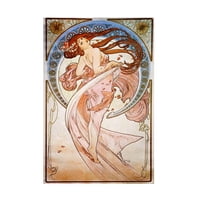 Alphonse Mucha 'Dance 1898' Canvas Art