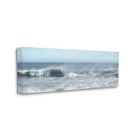 Stupell Beach pjena za prskanje valova krajobrazne fotografije galerija omotana platna za tisak zidne umjetnosti