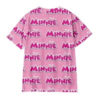 Mickey Minnie smiješna grafička posada vrat opuštena majica za djevojčice dječaci, mickey mouse crtić casual proljetni