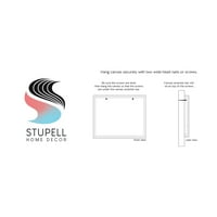 Stupell Industries blokirao neutralne tonove Sažetak četkica Oblici Slikanje galerije zamotano platno print zidna