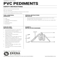 Ekena Millwork 40 W 11 H 2-1 2 P Segment Arch W Flankeri govorili su o arhitektonskom razredu PVC Pediment