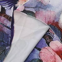 Ljetna Ženska haljina s retro boho printom, ležerna Maksi haljina dugih rukava s nepravilnim labavim rubom i dekolteom