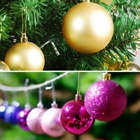 Dekoracija božićne kuglice neraskidiva kugla za božićno drvce viseći set ukrasa za božićno drvce blagdanska zabava