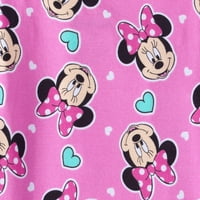 Minnie Mouse mališani djevojački pamuk u tijesnim pidžama, 2-komadića set