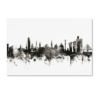 Zaštitni znak likovne umjetnosti 'Kopenhagen Danska Skyline I' Canvas Art by Michael Tompsett