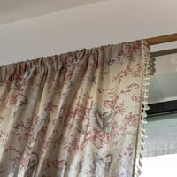 Tretman zavjesa prozorska zavjesa džep za zavjese duge zavjese filtriranje svjetlosti cvjetni ispis privatnost