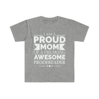 Ponosna mama zapanjujućeg lektora u majici s majicom od 3 do 3 na Majčin dan