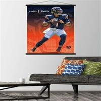 Chicago Bears - Magnetski uokvireni zidni poster Justina Fieldsa, 22.375 34