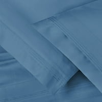 Egipatski pamučni set jastučnica srednje plave boje s izvrsnim brojem niti, standard