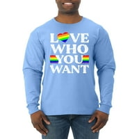 Divlji Bobbi, Dugina zastava LGBTK, MP, LGBT ponos, Muška košulja dugih rukava, svijetloplava, 3 npm
